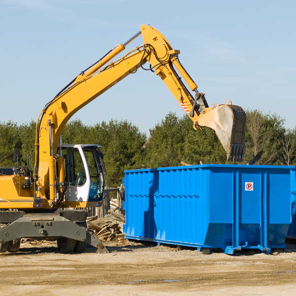 are there any restrictions on where a residential dumpster can be placed in Grenada County